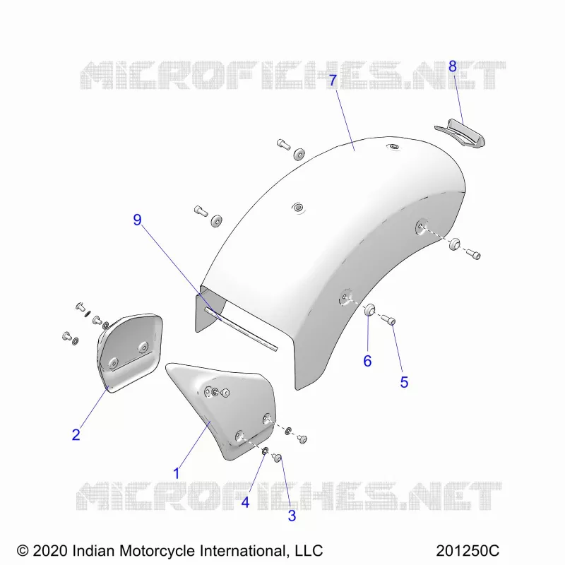 BODYWORK - REAR FENDER