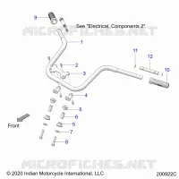 STEERING, HANDLEBAR MOUNTING AND GRIPS