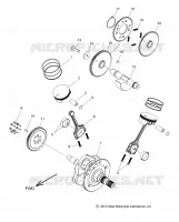 ENGINE, PISTON AND CRANKSHAFT