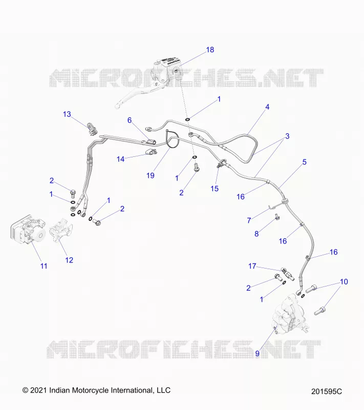 FRONT BRAKE ASM., W/ABS