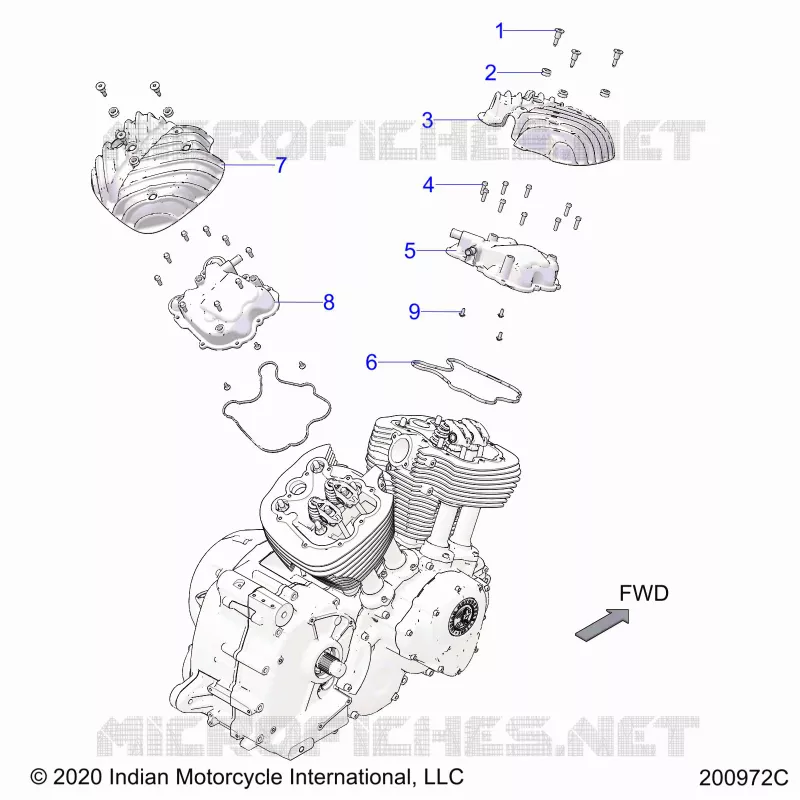 ENGINE, ROCKER COVERS