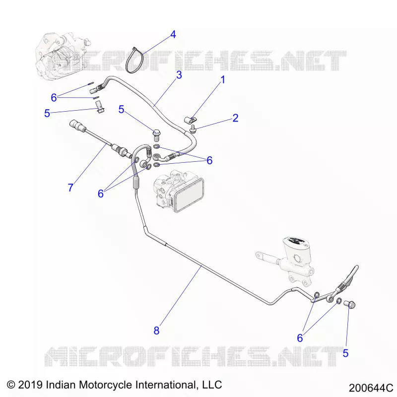 BRAKES, BRAKE LINE, REAR, ABS