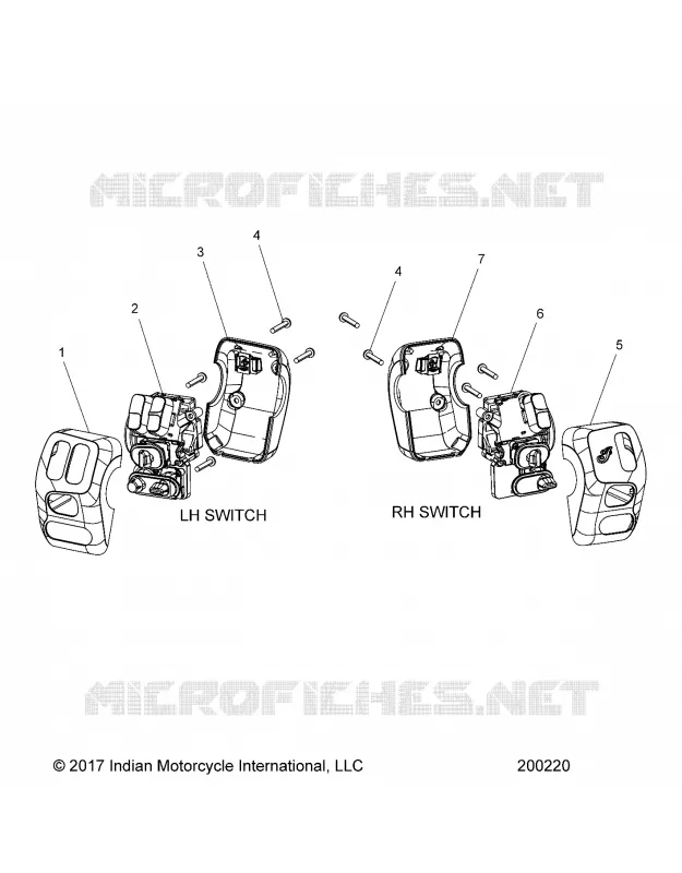 ELECTRICAL, SWITCH CONTROLS, LH/RH