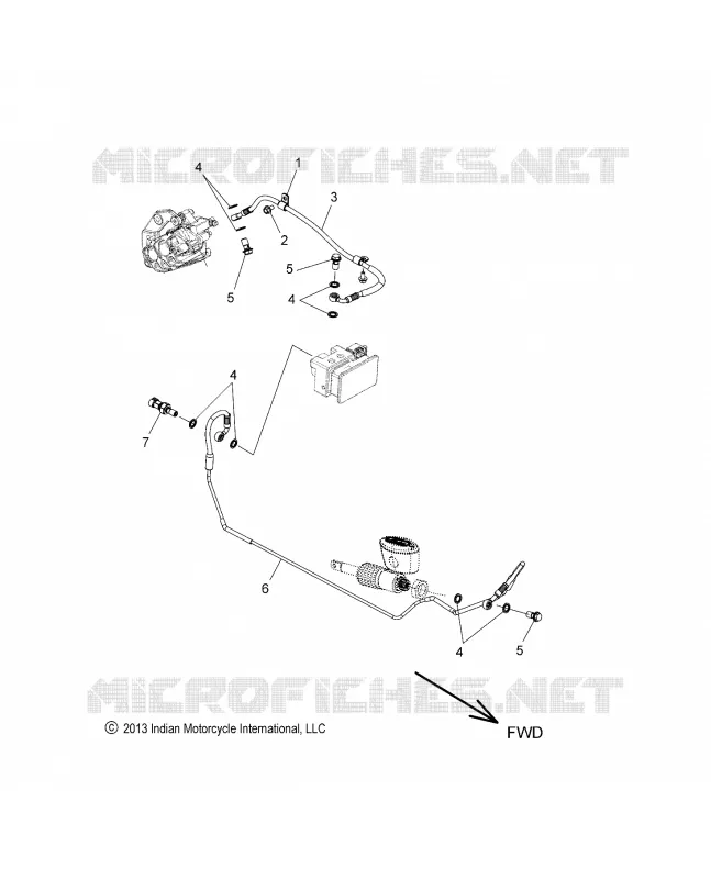 BRAKES, BRAKE LINE, REAR, ABS