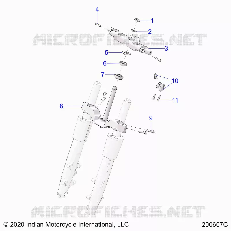 UPPER AND LOWER STEERING CLAMPS