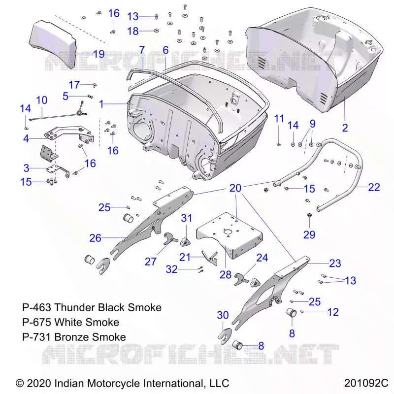 TRUNK BASE MOUNTING ASM.