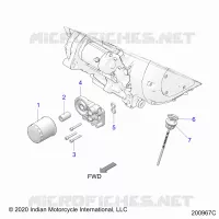 OIL FILTER/ADAPTER, AND DIPSTICK