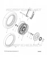 WHEEL, FRONT, WHITE WALL, BOBBER TWENTY
