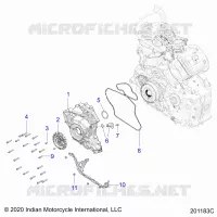 ENGINE, STATOR COVER