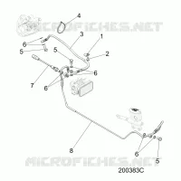 BRAKES, BRAKE LINE, REAR, ABS