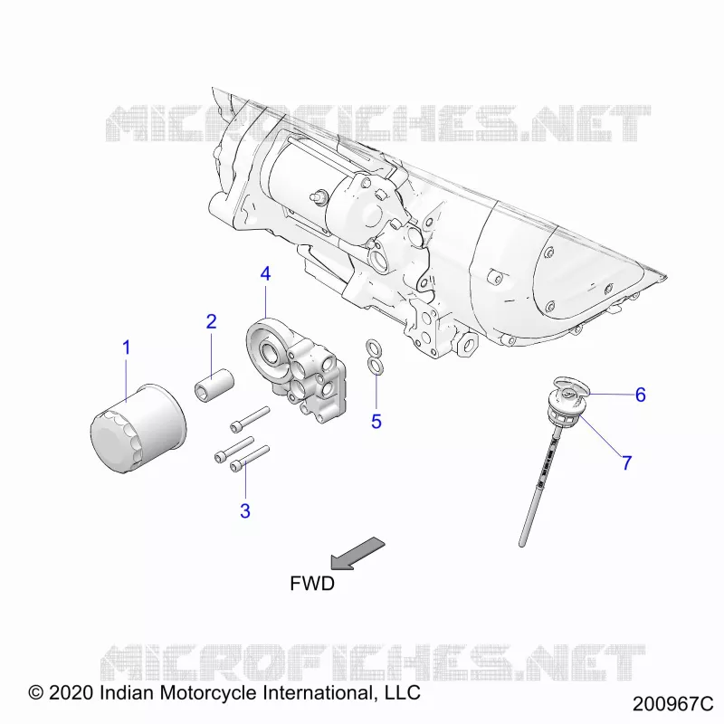OIL FILTER/ADAPTOR, AND DIPSTICK
