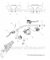 HANDLEBAR ASSEMBLY, MIRRORS