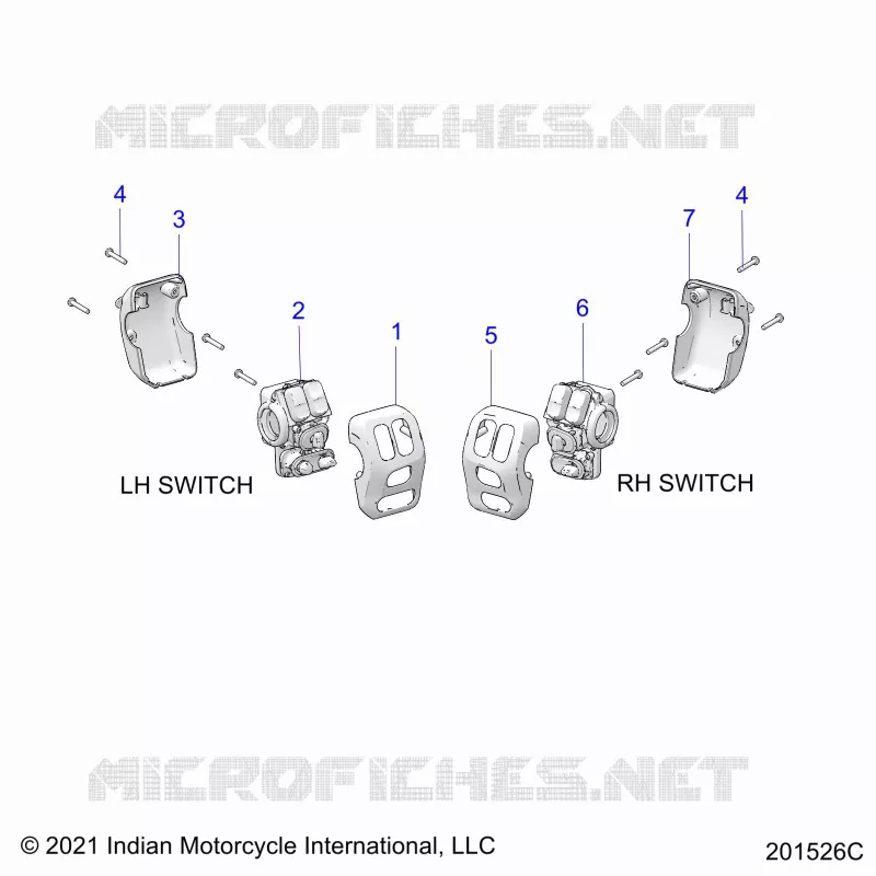 ELECTRICAL, SWITCH CONTROLS, LH/RH