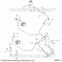BRAKES, BRAKE LINE, FRONT, ABS