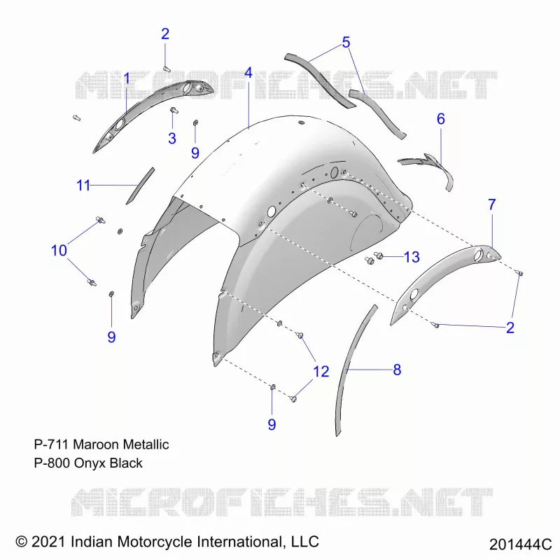 BODYWORK - REAR FENDER