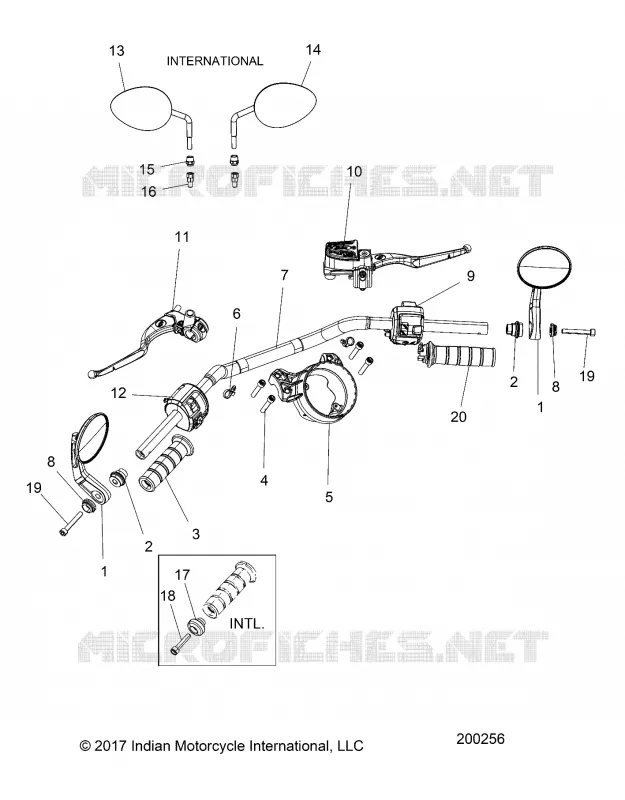 STEERING, HANDLEBAR ASSEMBLY