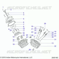 ENGINE, CYLINDER HEAD ASM.