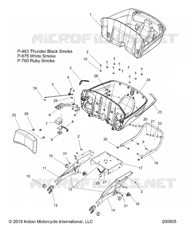 TRUNK BASE MOUNTING ASM.