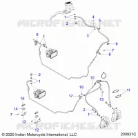 BRAKES, BRAKE LINE, FRONT, ABS
