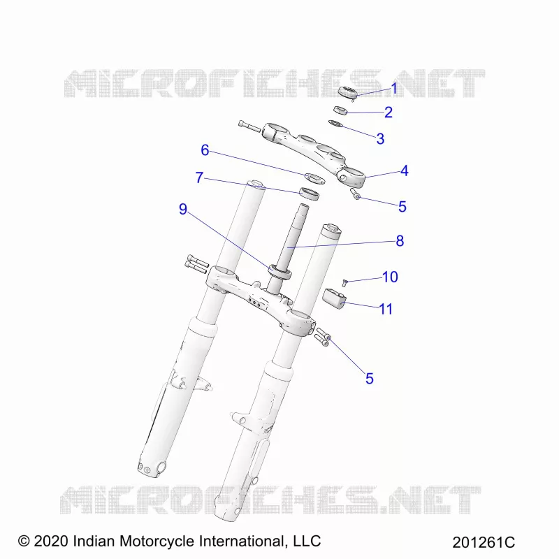 UPPER AND LOWER STEERING CLAMPS