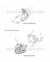 BRAKES, FRONT & REAR BRAKE CALIPERS
