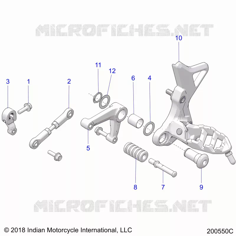 DRIVE TRAIN, SHIFT PEDAL AND LINKAGE