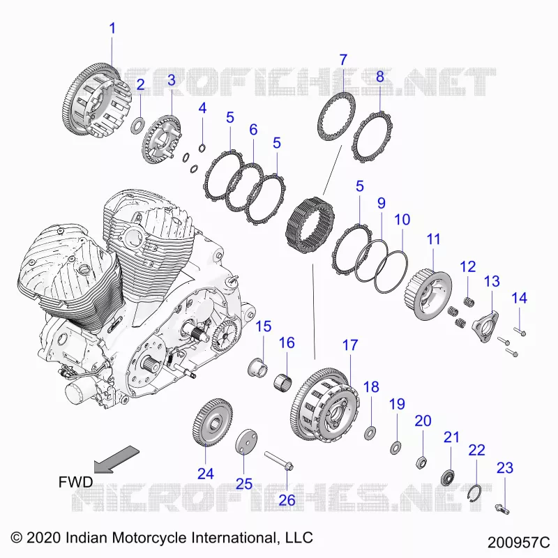 DRIVE TRAIN, CLUTCH AND PRIMARY DRIVE