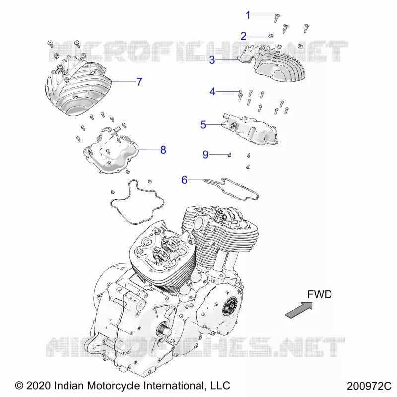 ENGINE, ROCKER COVERS