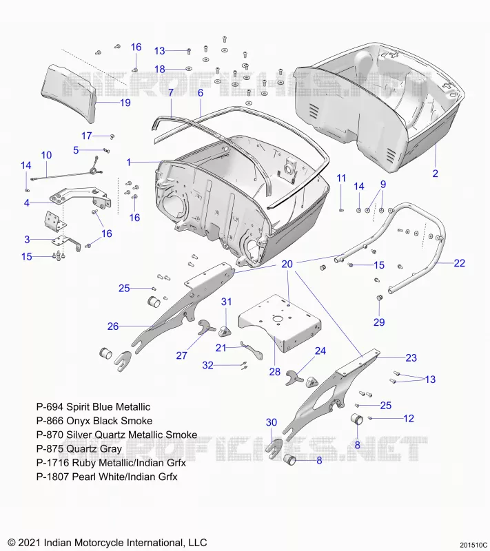 TRUNK BASE MOUNTING ASM.