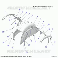 BODYWORK - REAR FENDER