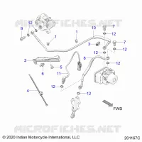 BRAKES, BRAKE LINE, REAR