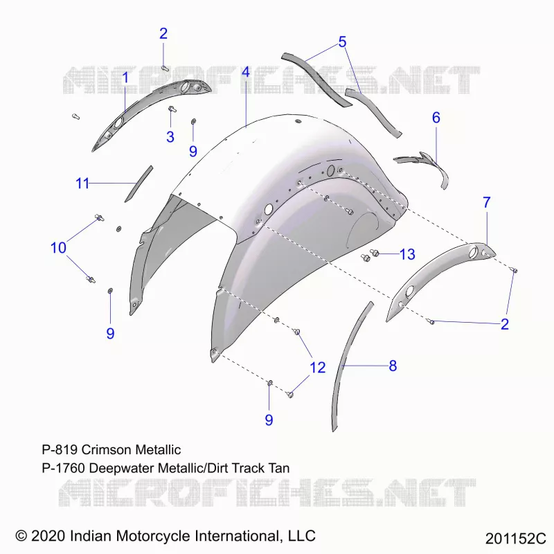 BODYWORK - REAR FENDER