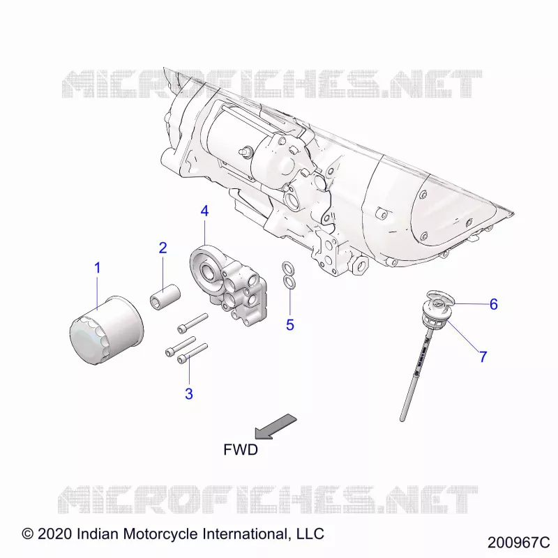 OIL FILTER/ADAPTER, AND DIPSTICK