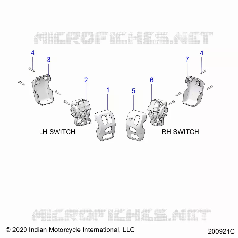 ELECTRICAL, SWITCH CONTROLS, LH/RH