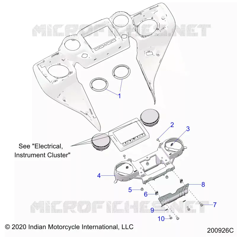 FAIRING ASM, INSTRUMENT PANEL MNTG.